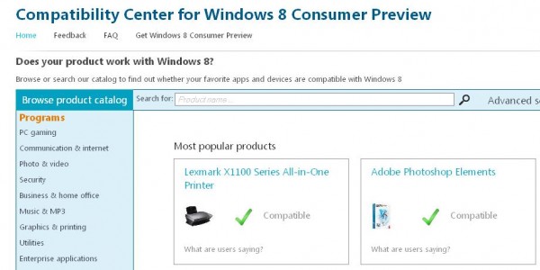 windows 8 compatibilidades