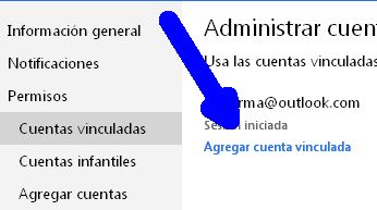 vincular hotmail con outlook